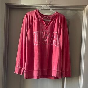 Maurices Red USA Crewneck Pullover